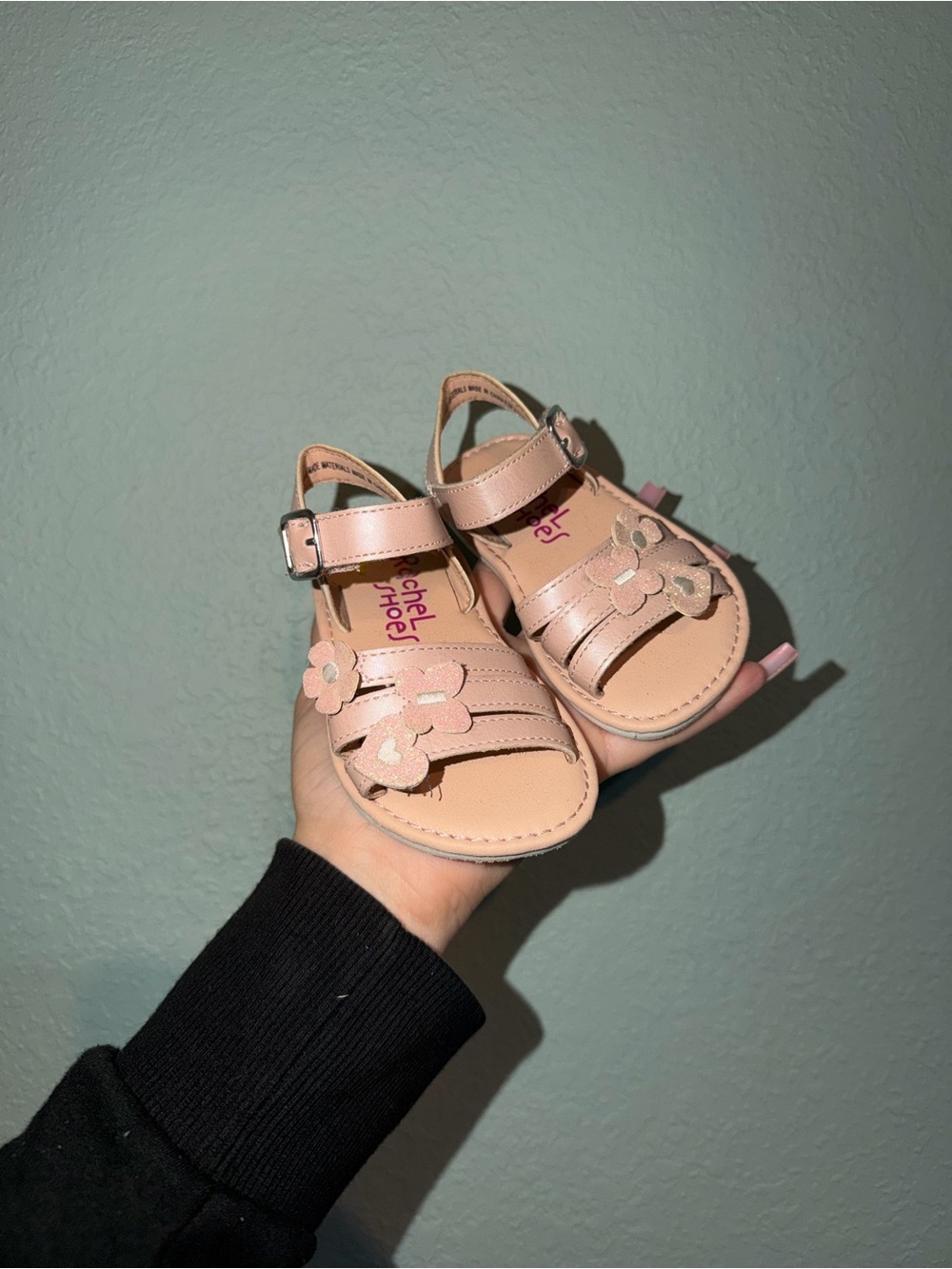 Toddler Pink Floral Strap Sandals